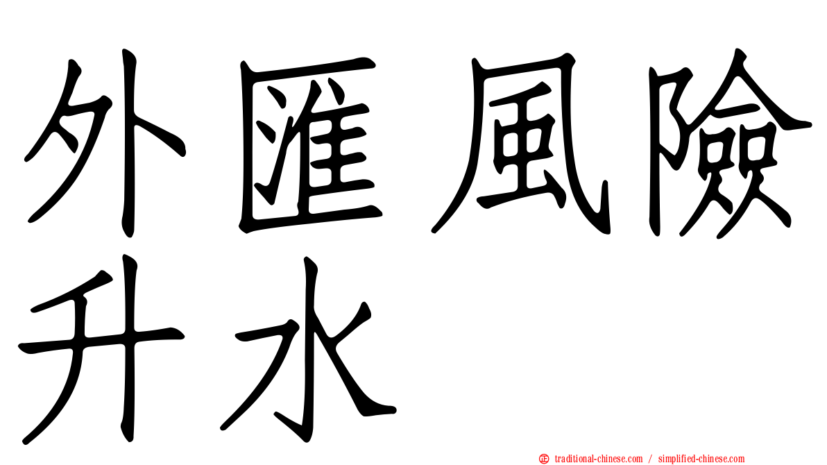 外匯風險升水
