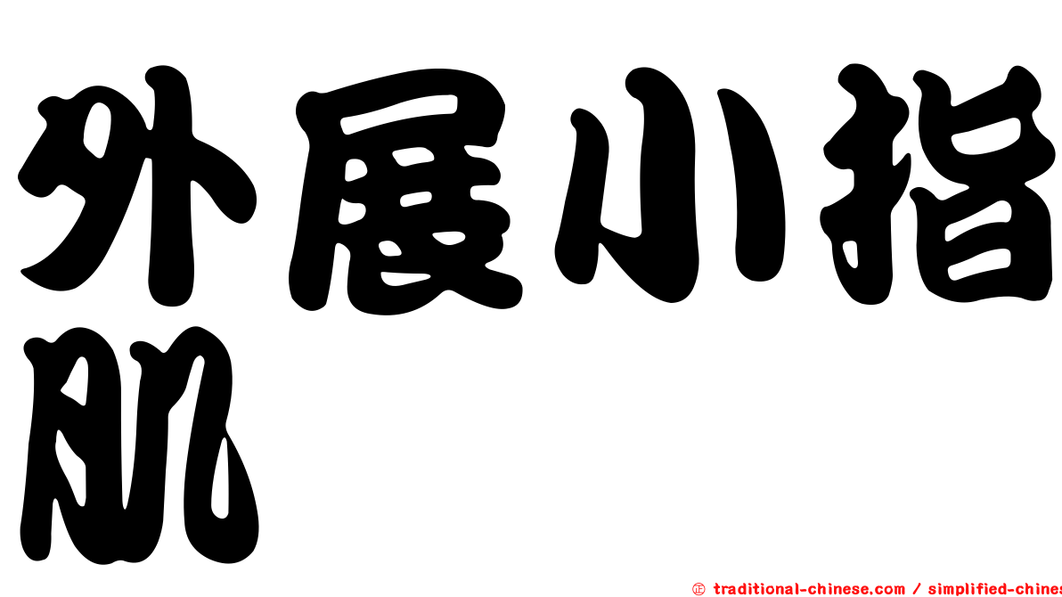 外展小指肌