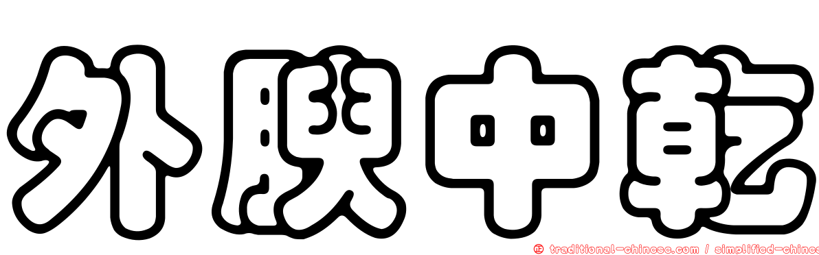 外腴中乾