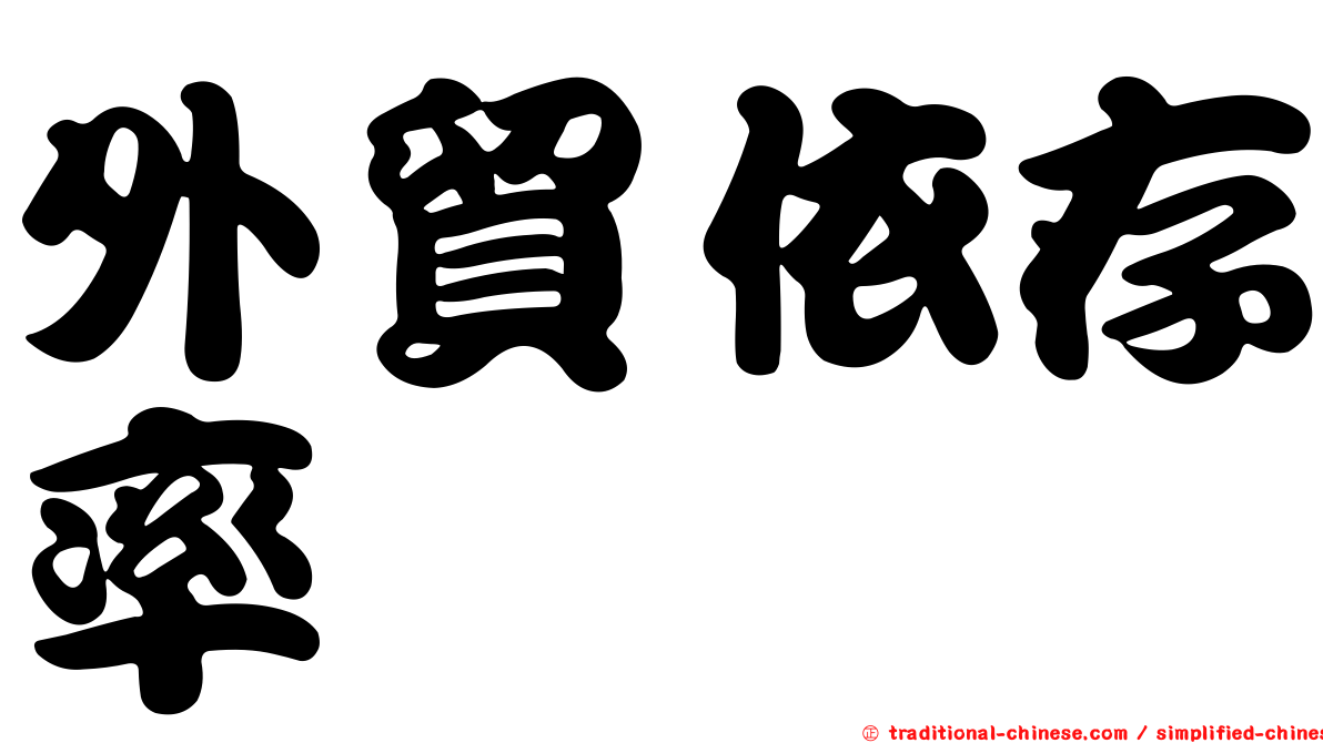 外貿依存率