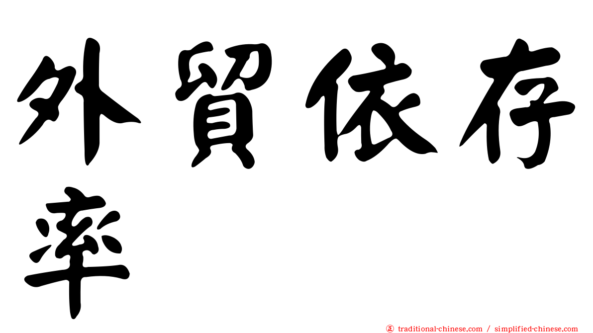 外貿依存率