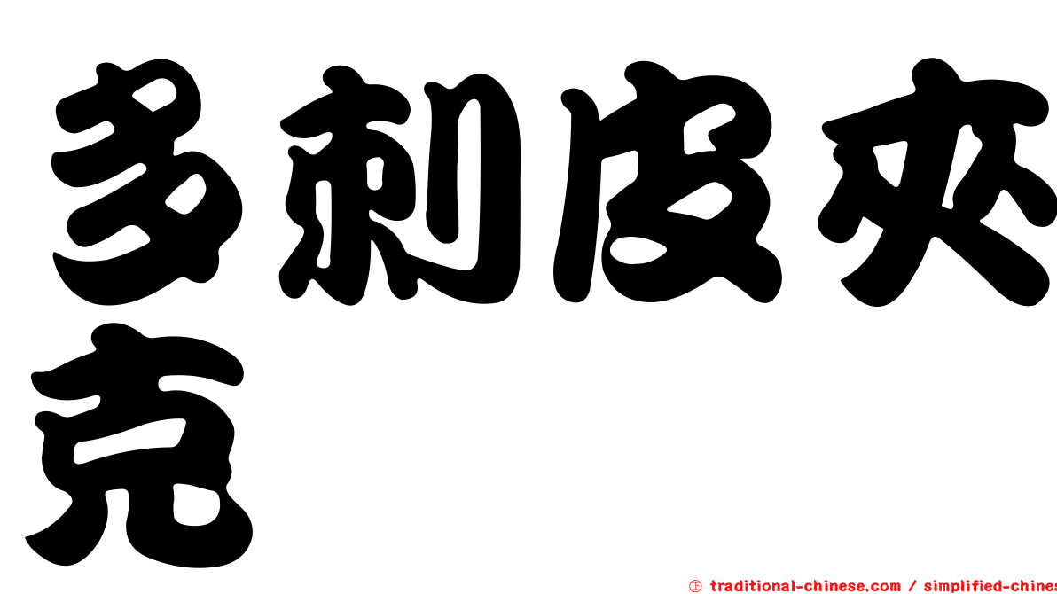多刺皮夾克