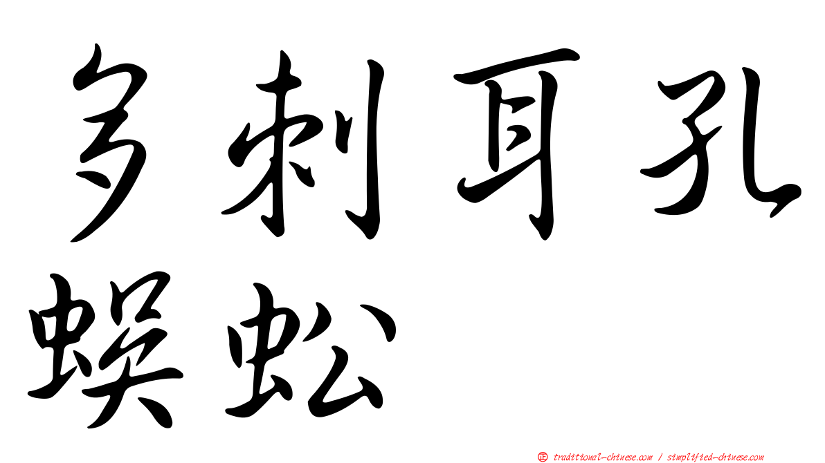 多刺耳孔蜈蚣