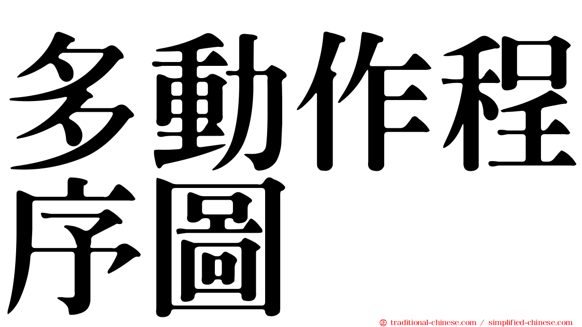 多動作程序圖