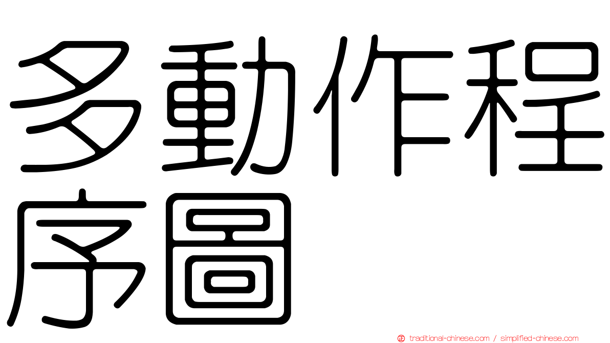 多動作程序圖