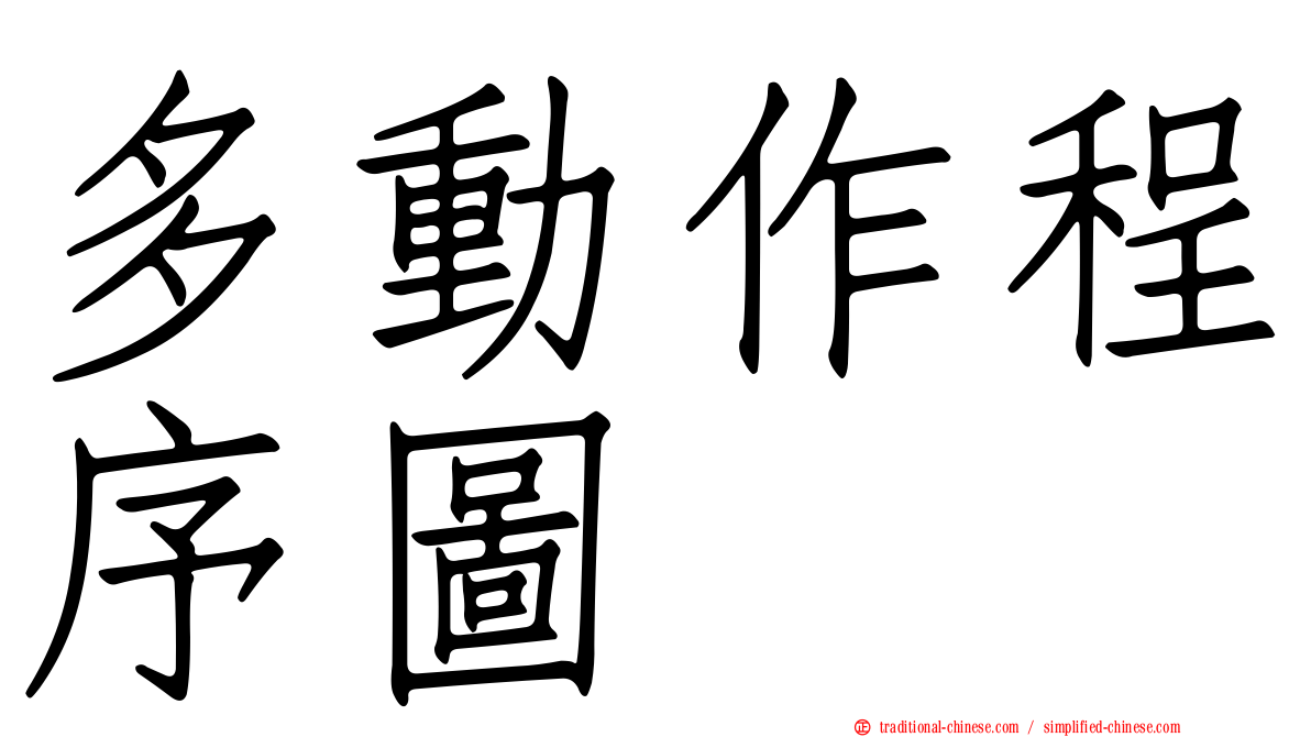 多動作程序圖