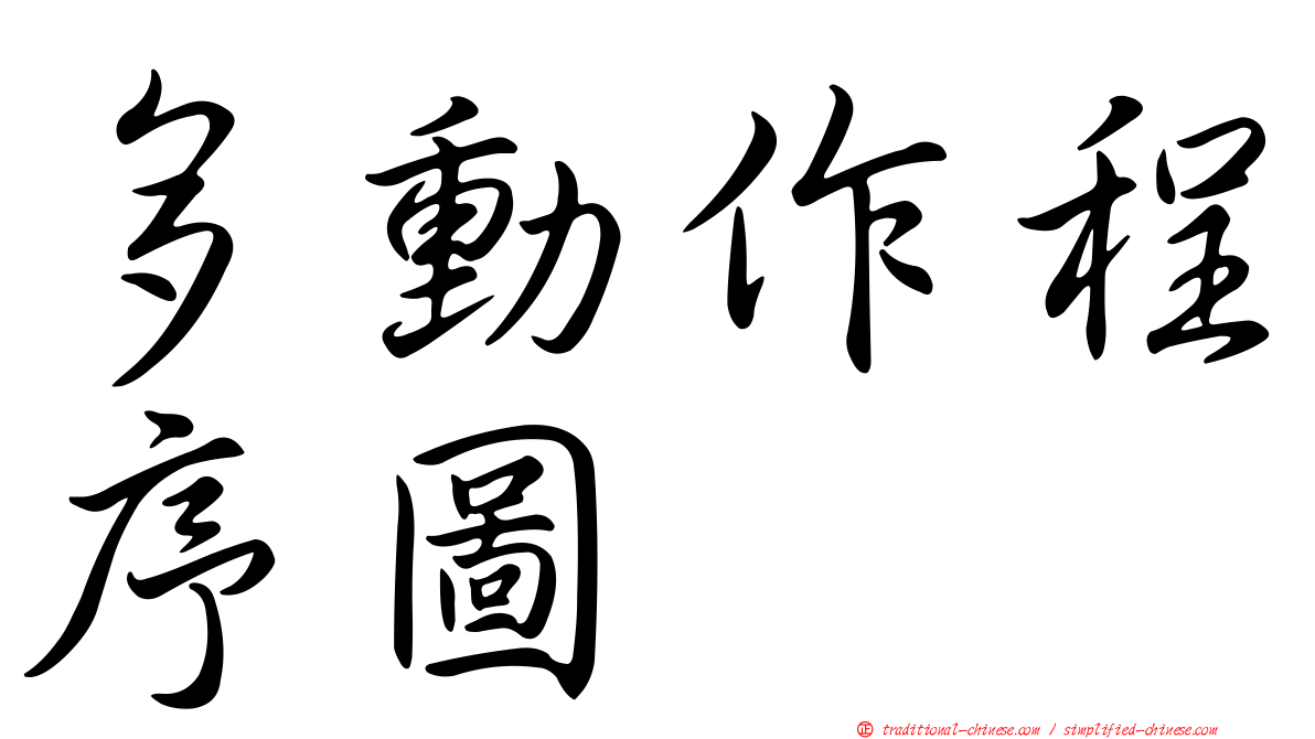 多動作程序圖