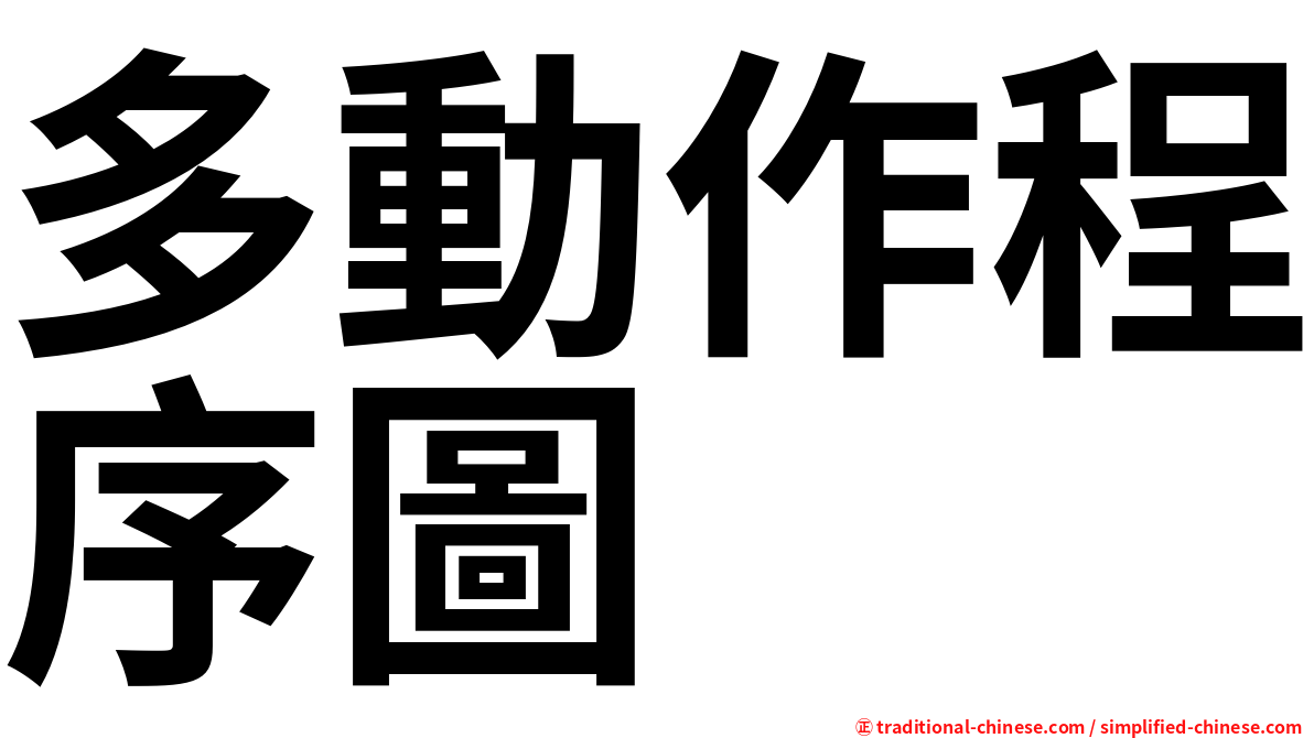 多動作程序圖