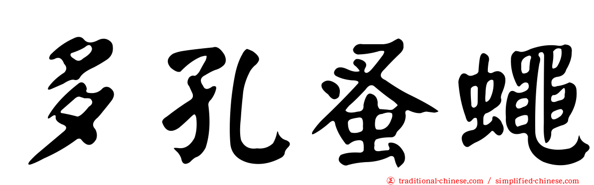 多孔蚤蠅