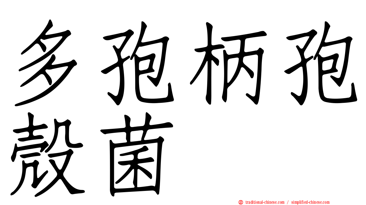 多孢柄孢殼菌