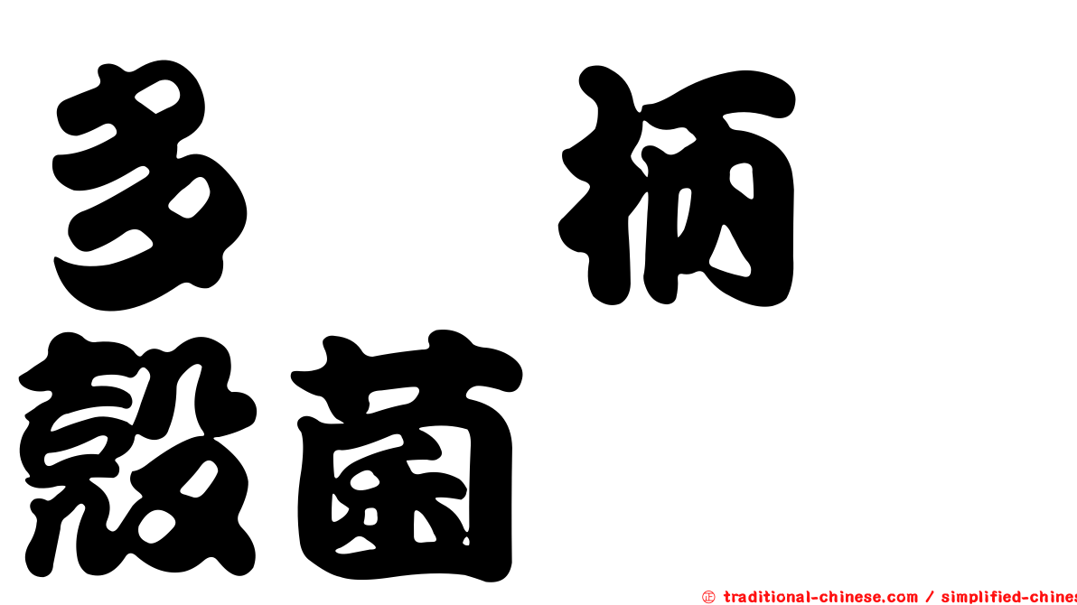 多孢柄孢殼菌