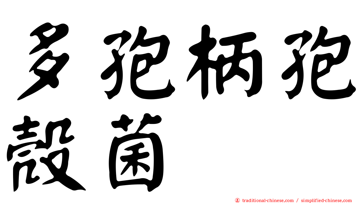 多孢柄孢殼菌