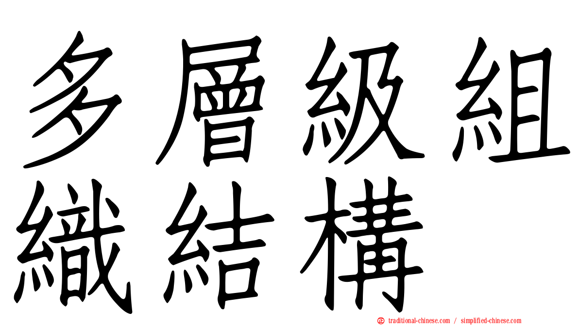 多層級組織結構