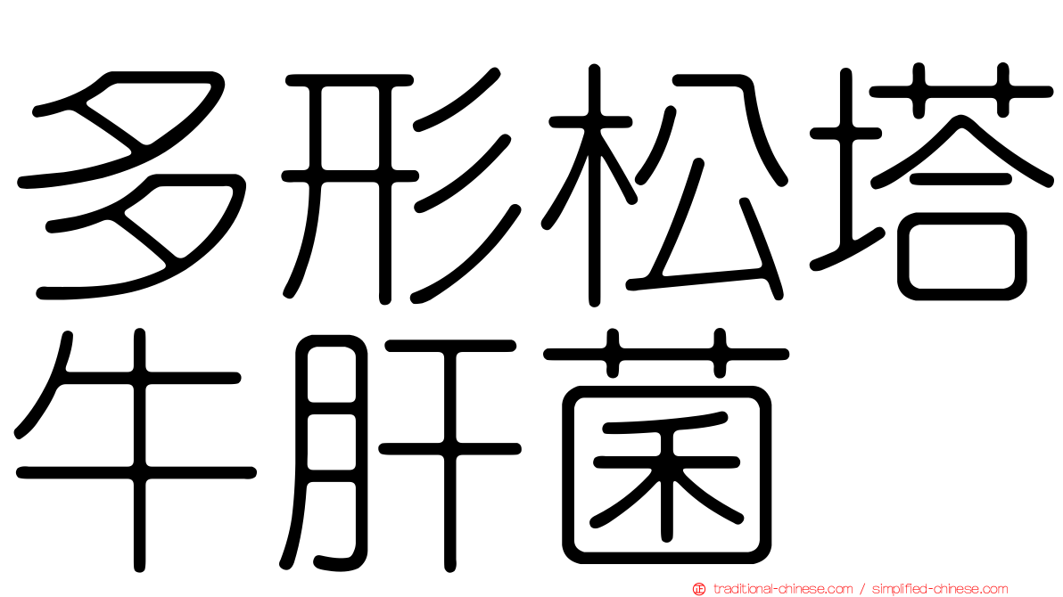 多形松塔牛肝菌
