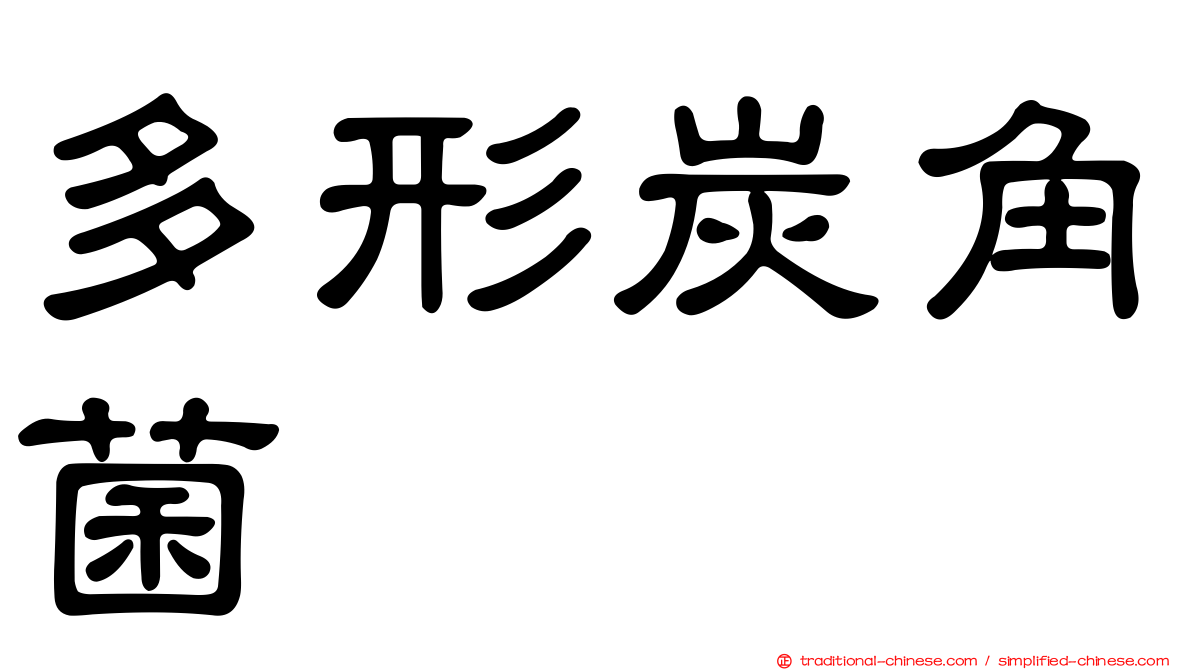 多形炭角菌