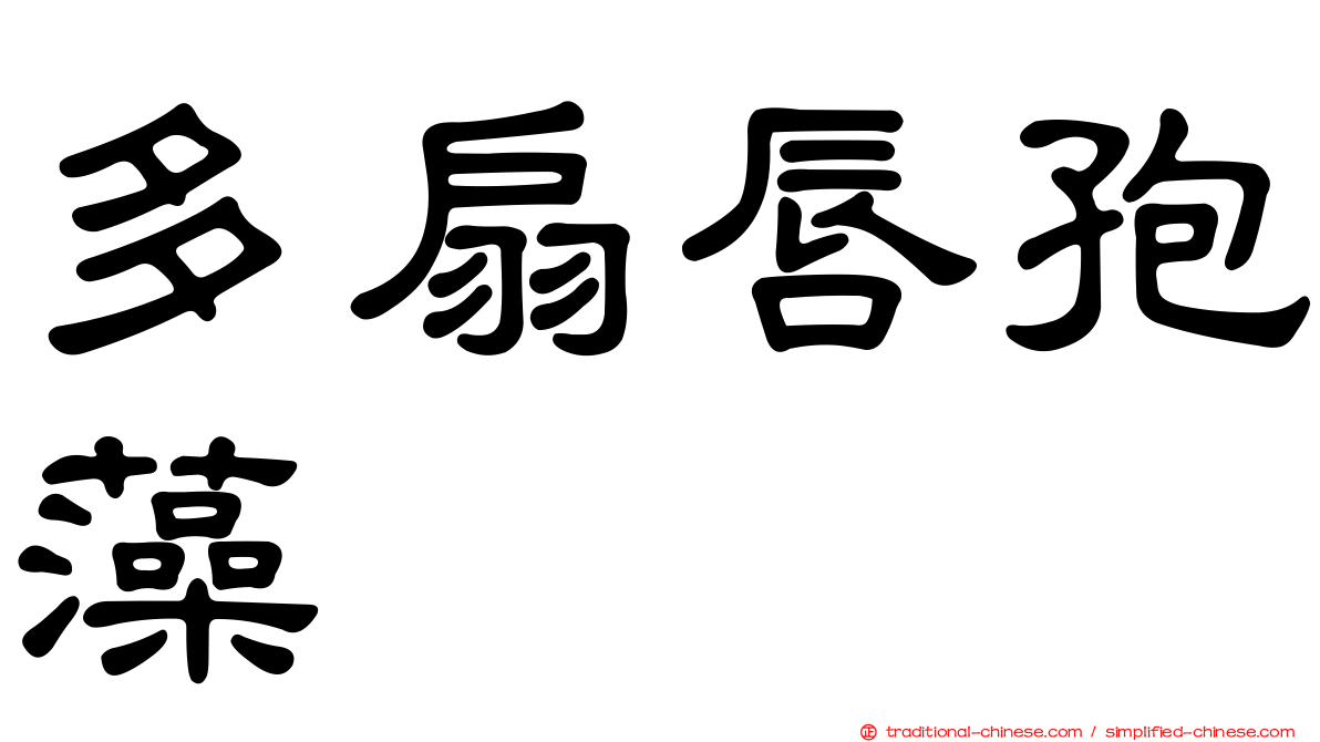 多扇唇孢藻