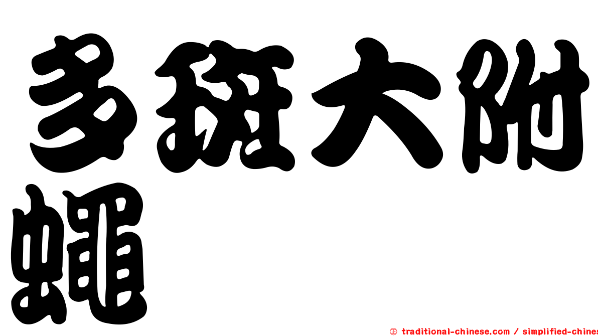 多斑大附蠅