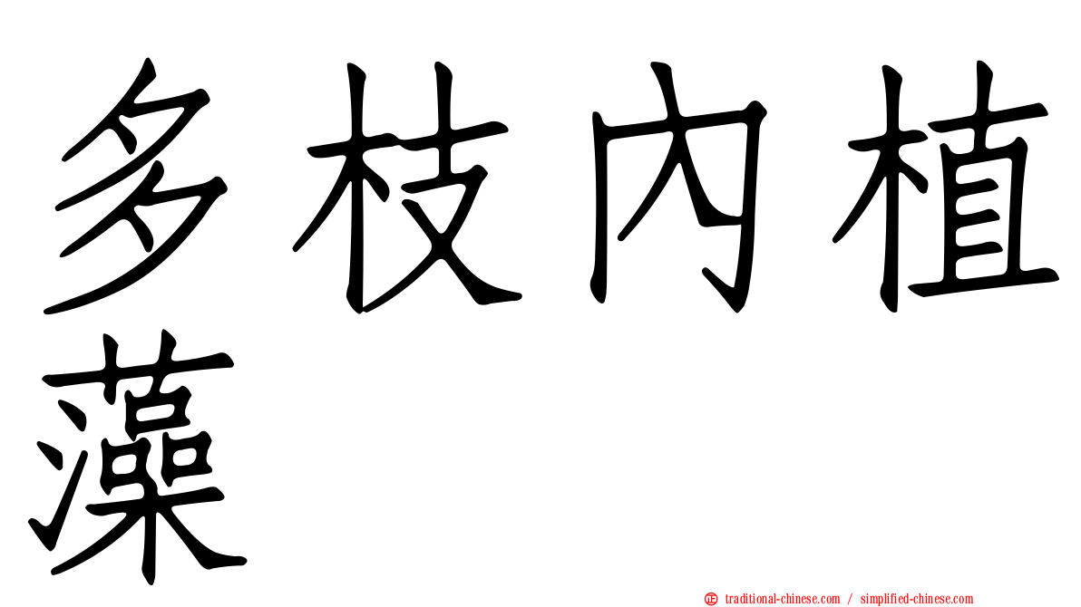 多枝內植藻