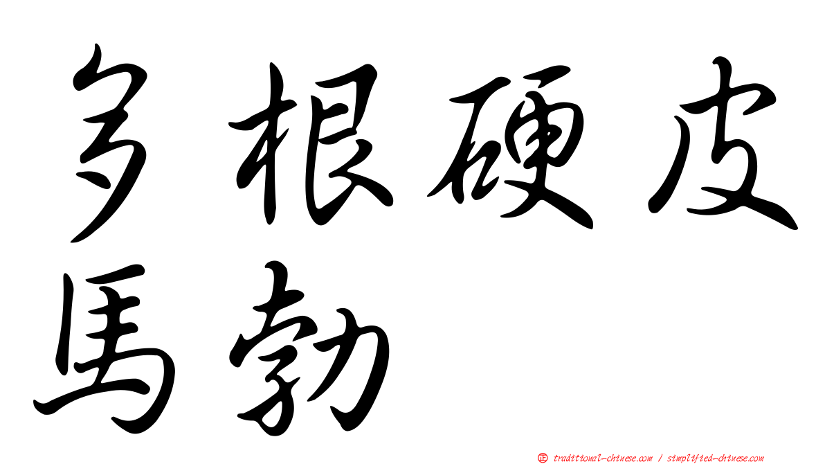 多根硬皮馬勃