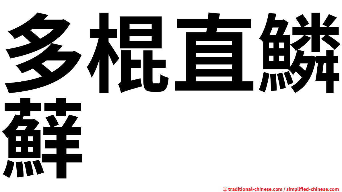 多棍直鱗蘚