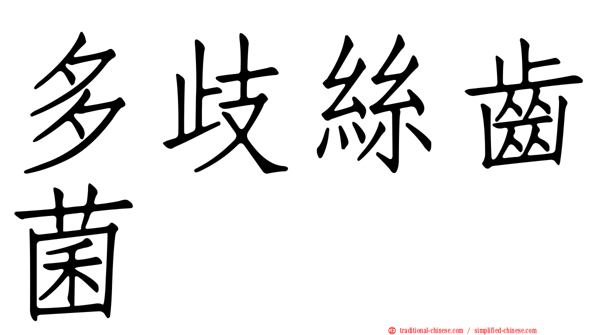 多歧絲齒菌
