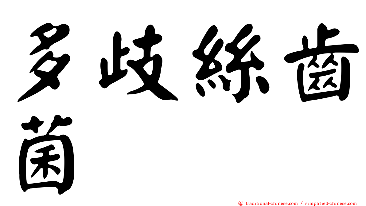 多歧絲齒菌
