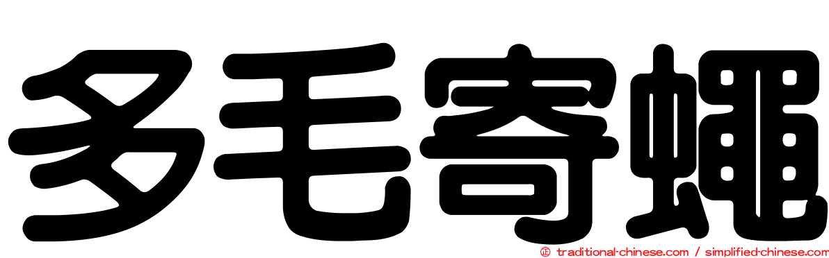 多毛寄蠅