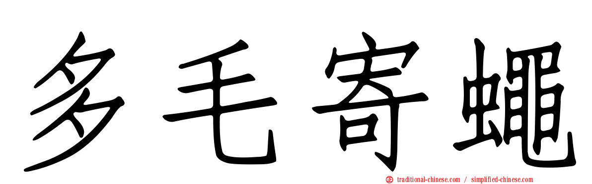 多毛寄蠅