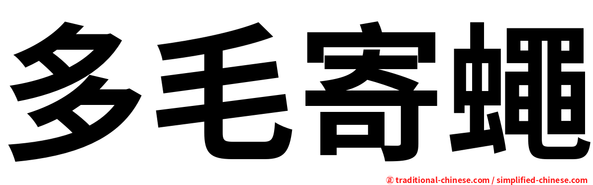 多毛寄蠅