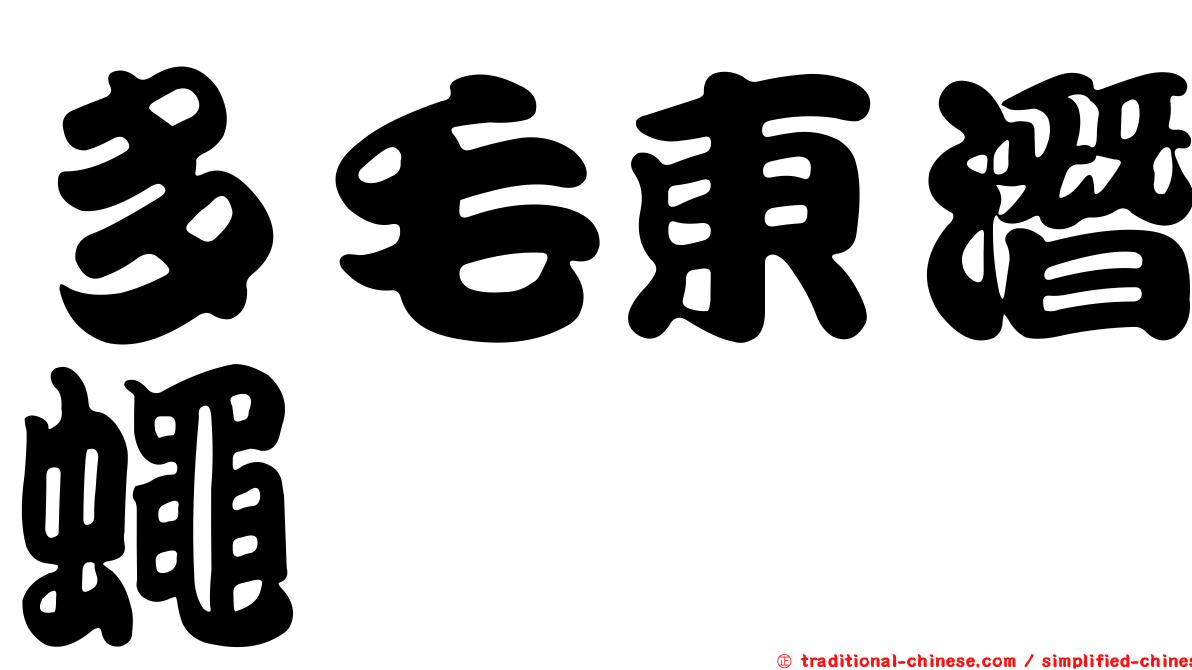 多毛東潛蠅