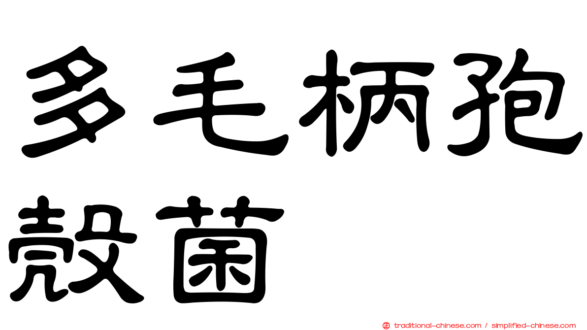 多毛柄孢殼菌