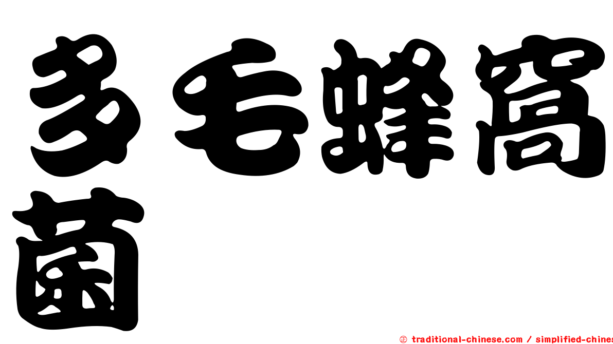 多毛蜂窩菌