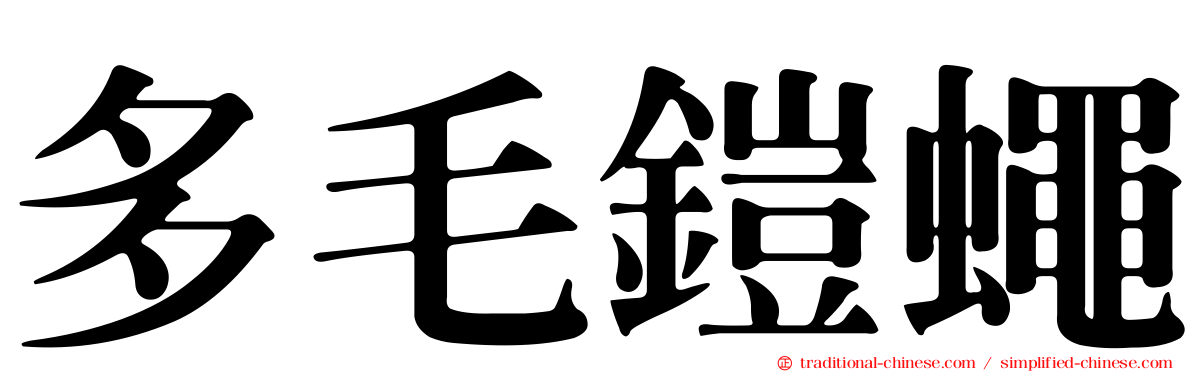 多毛鎧蠅