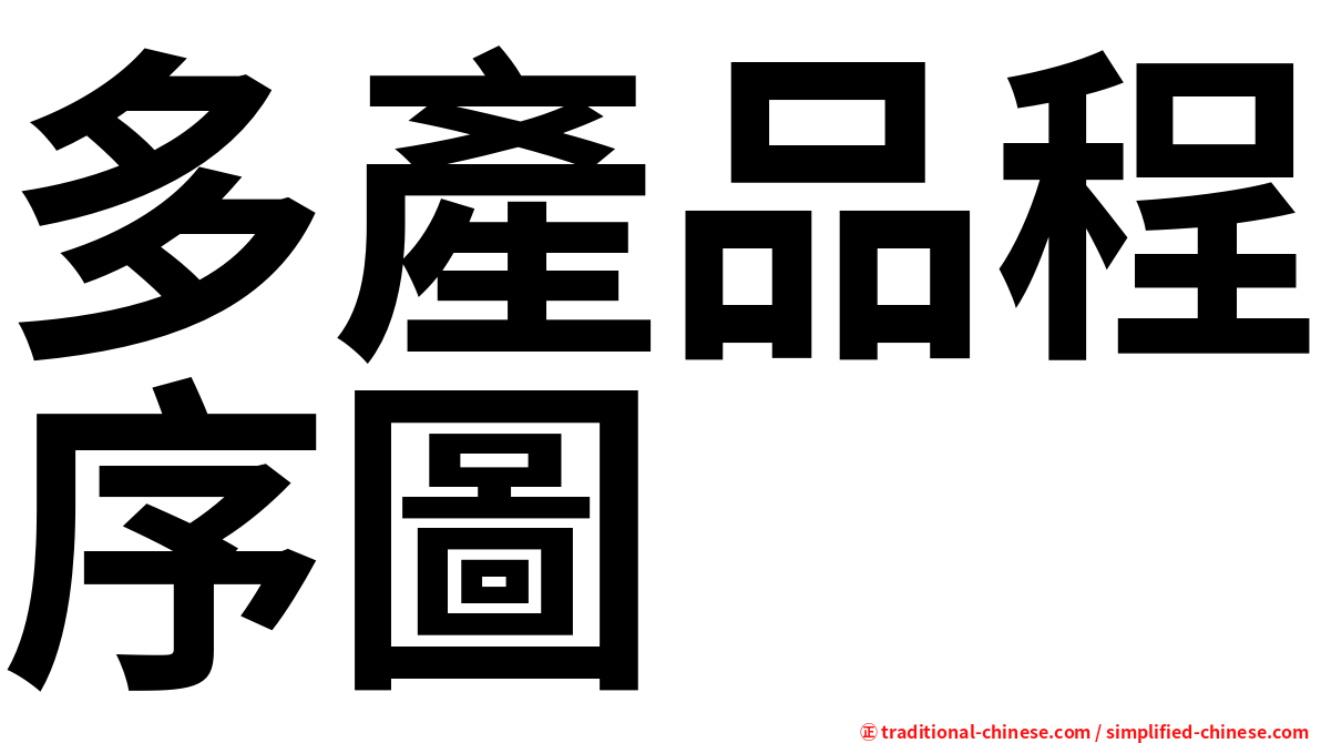 多產品程序圖
