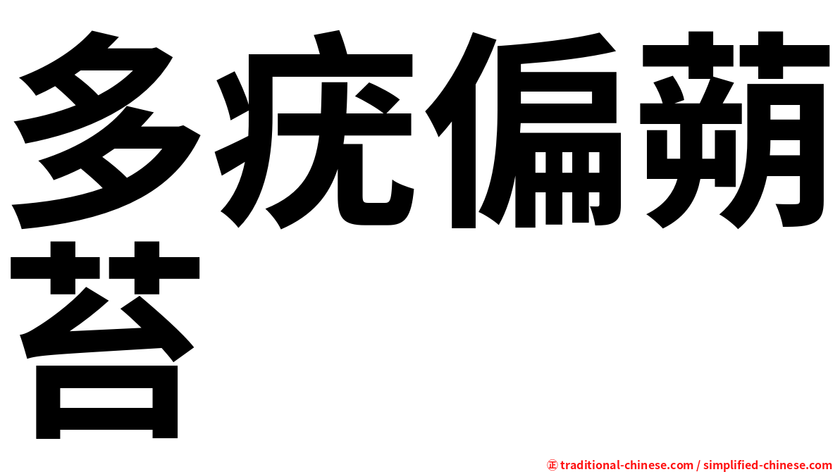 多疣偏蒴苔