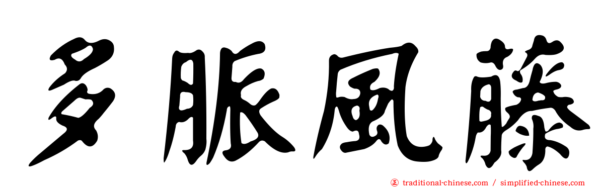 多脈風藤