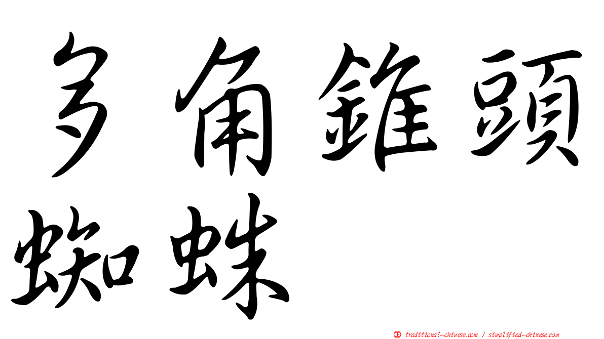 多角錐頭蜘蛛