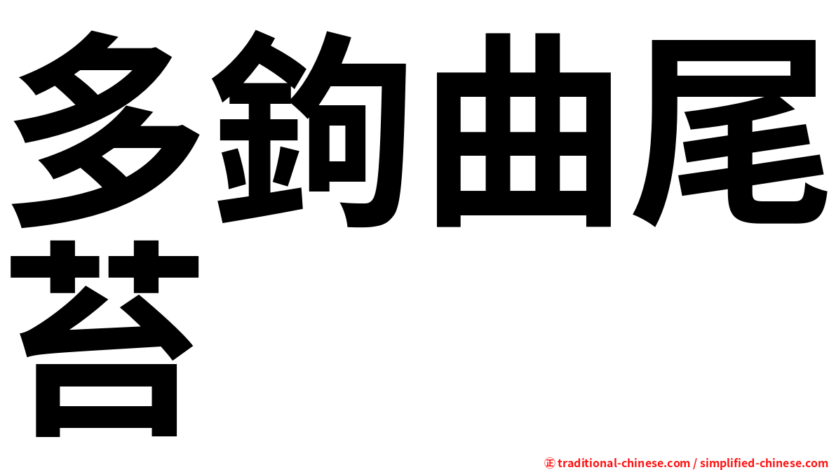 多鉤曲尾苔