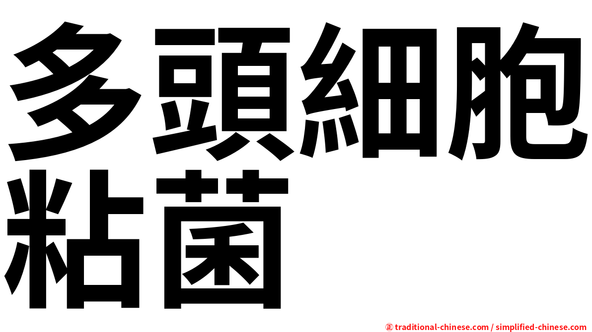 多頭細胞粘菌