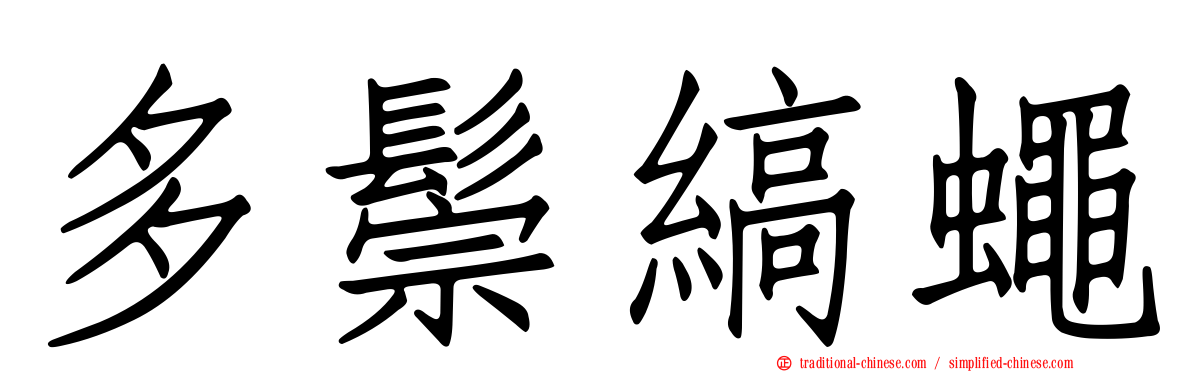 多鬃縞蠅