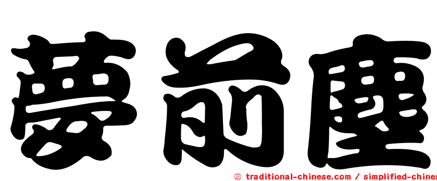 夢前塵