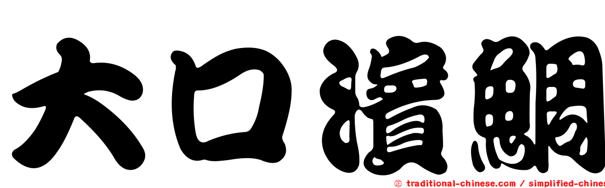 大口濱鯛