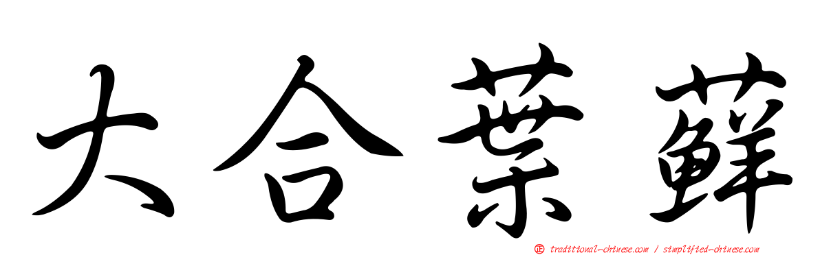 大合葉蘚