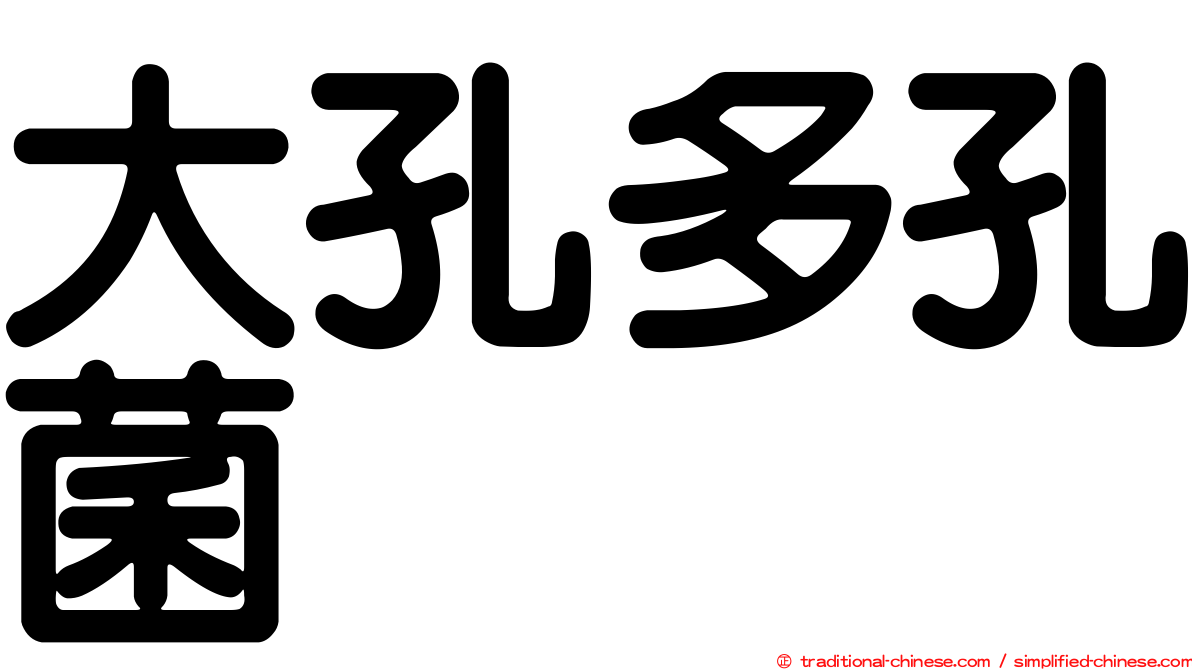 大孔多孔菌