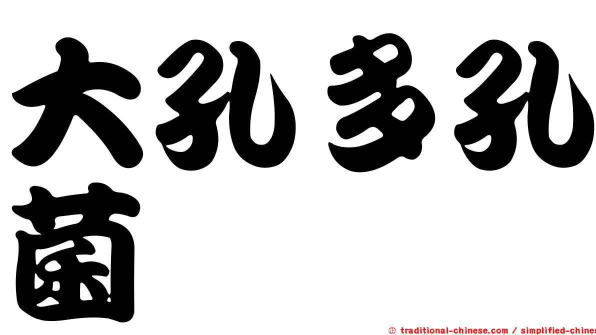 大孔多孔菌