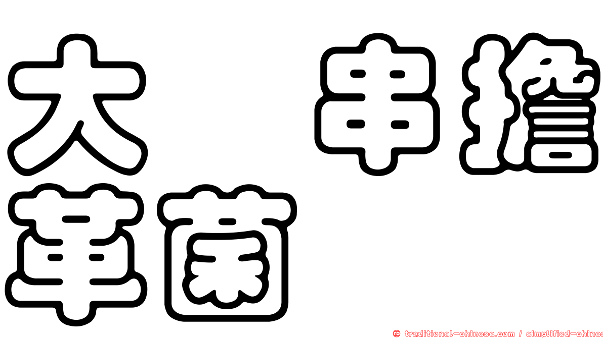 大孢串擔革菌