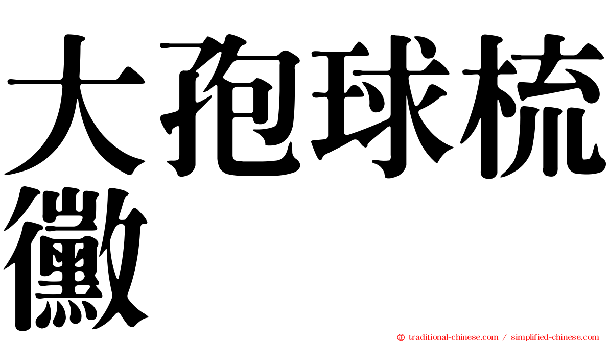 大孢球梳黴