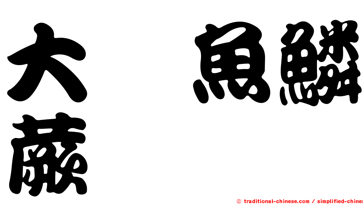 大孢魚鱗蕨