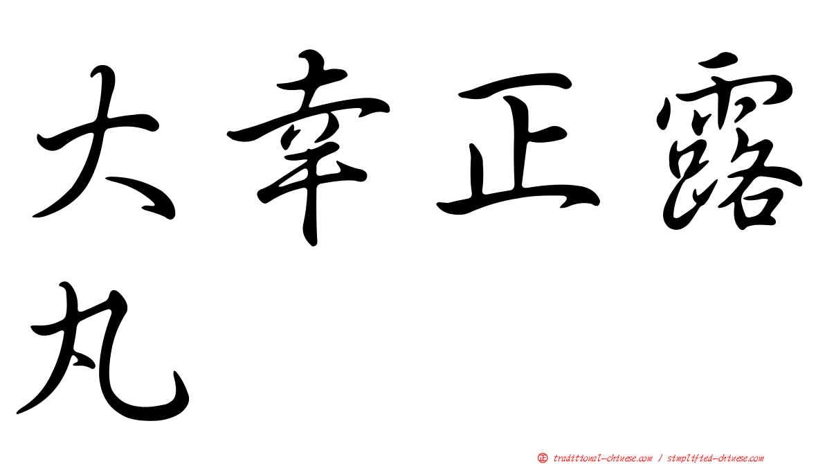 大幸正露丸