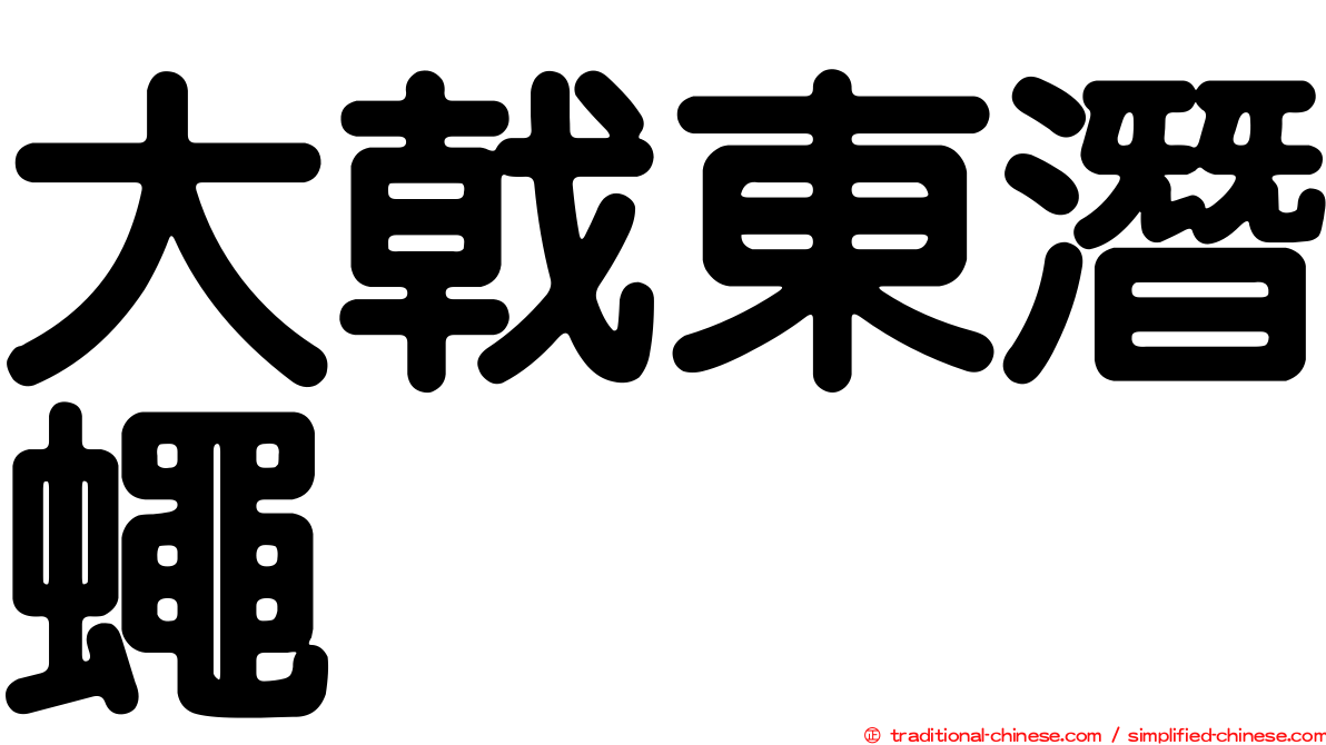 大戟東潛蠅